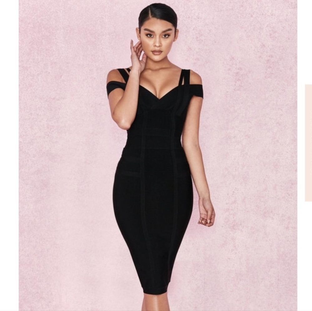 House of CB Black Midi Dress